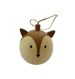 Nostalgia Xmas Nostalgia Ornament Wood Fox 6.5 x 7cm 772-018