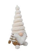 Nostalgia Xmas Nostalgia Gnome White Fur  18 x 14 x 34cm 784-017
