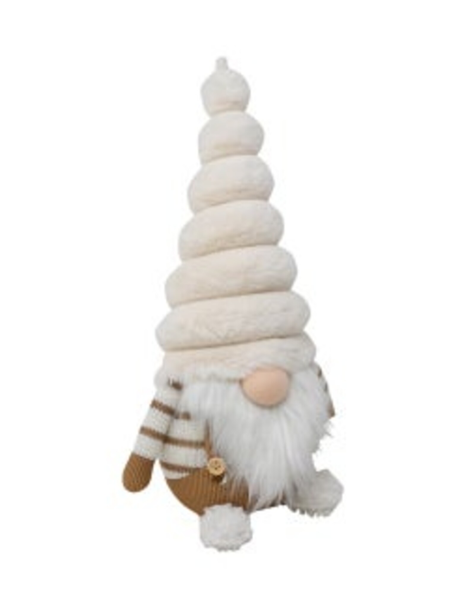 Nostalgia Xmas Nostalgia Gnome White Fur  18 x 14 x 34cm 784-017
