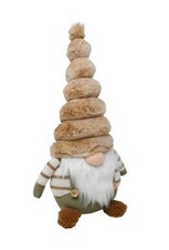 Nostalgia Xmas Nostalgia Gnome Brown Fur  18 x 14 x 34cm 784-016