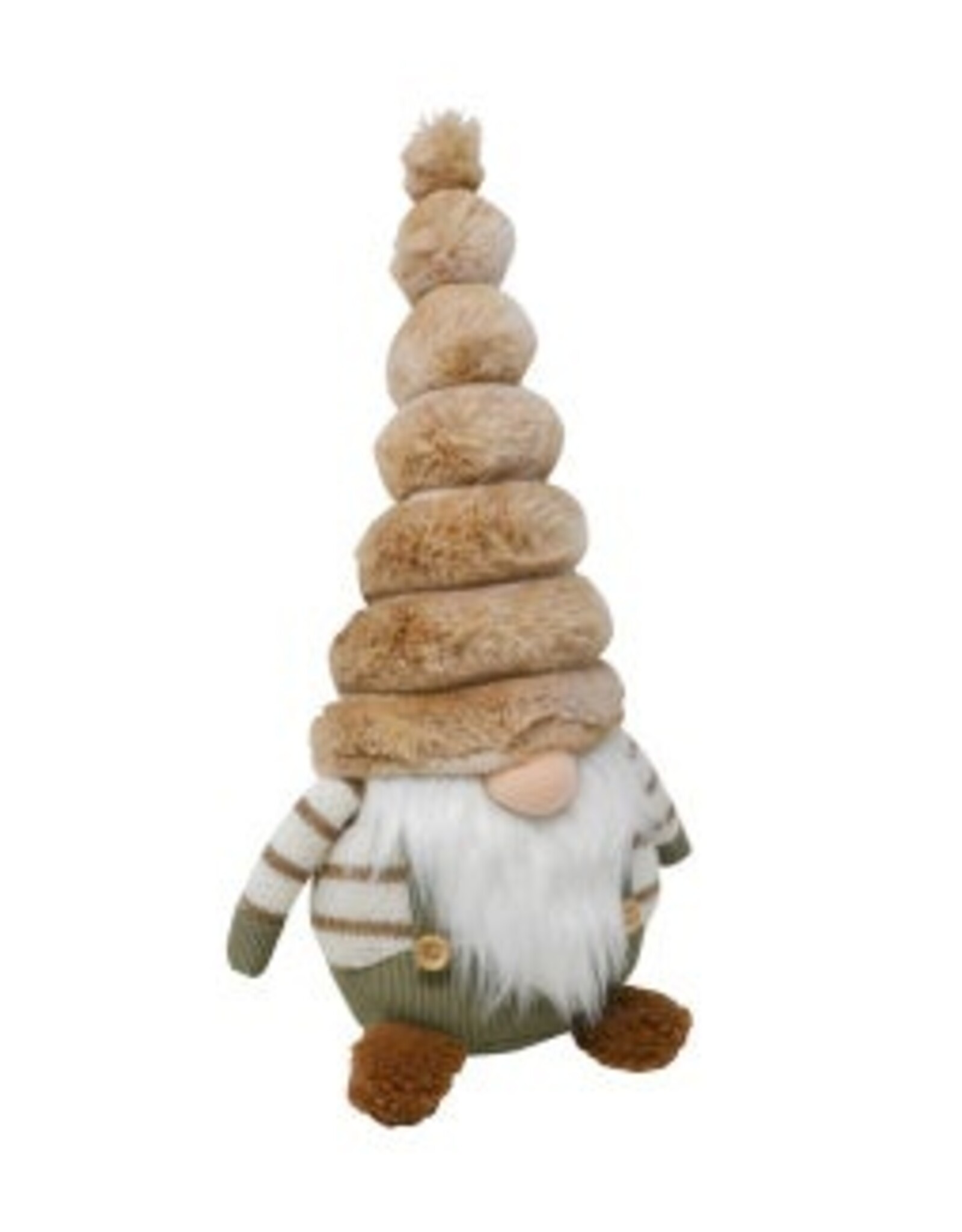 Nostalgia Xmas Nostalgia Gnome Brown Fur  18 x 14 x 34cm 784-016