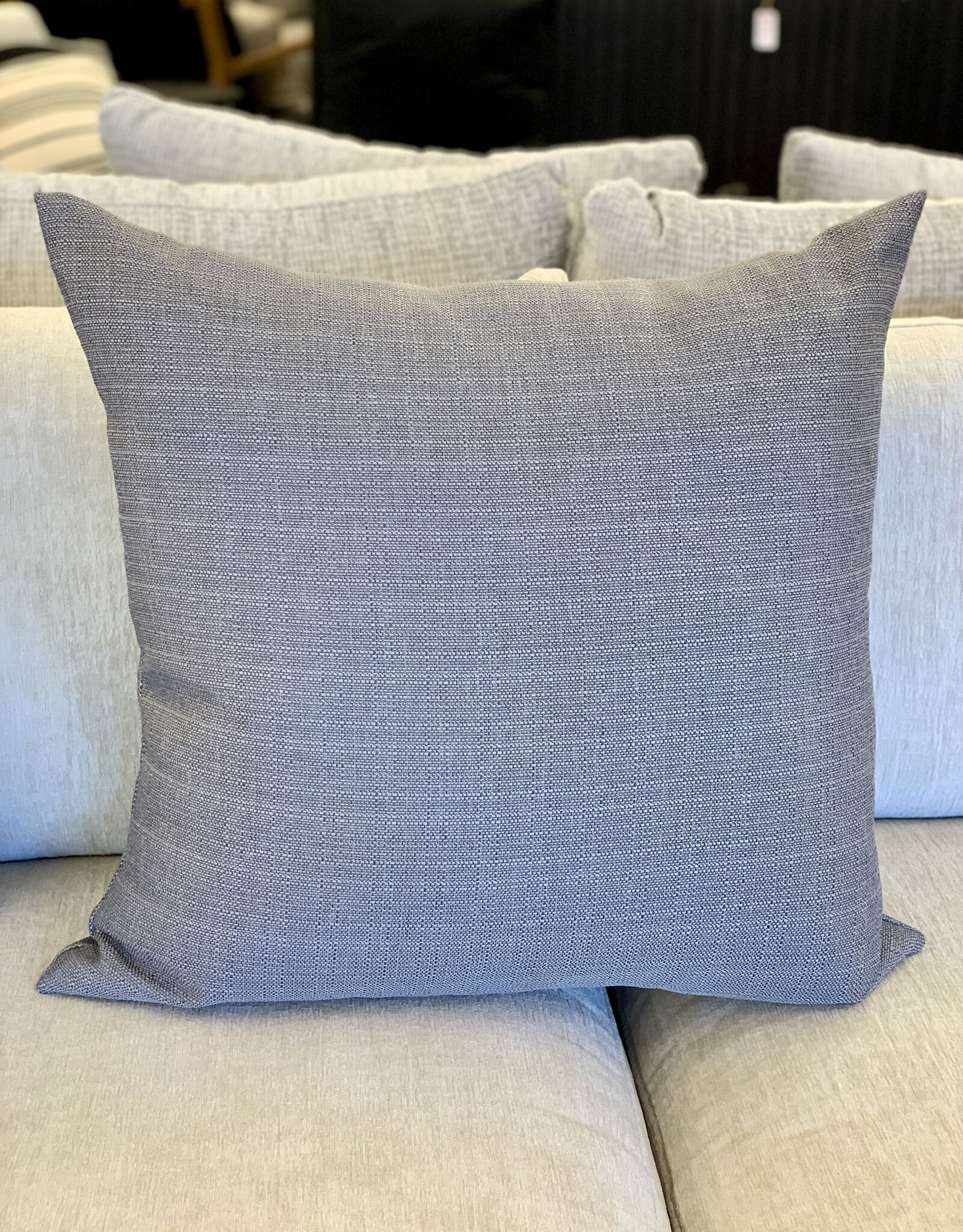 Daniadown Cushions Daniadown Faux Linen Grey** Euro