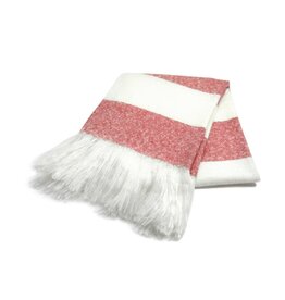 Throw Harman Bold Stripe Faux Mohair Red 1127312