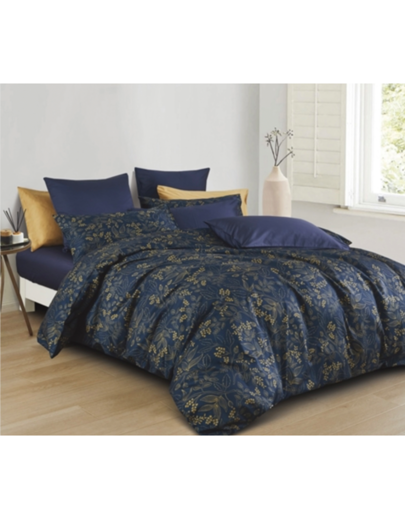 Daniadown Duvet Cover Daniadown Grove Navy King w / Pillow Cases