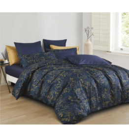 Daniadown Duvet Cover Daniadown Grove Navy Queen w / Pillow Cases