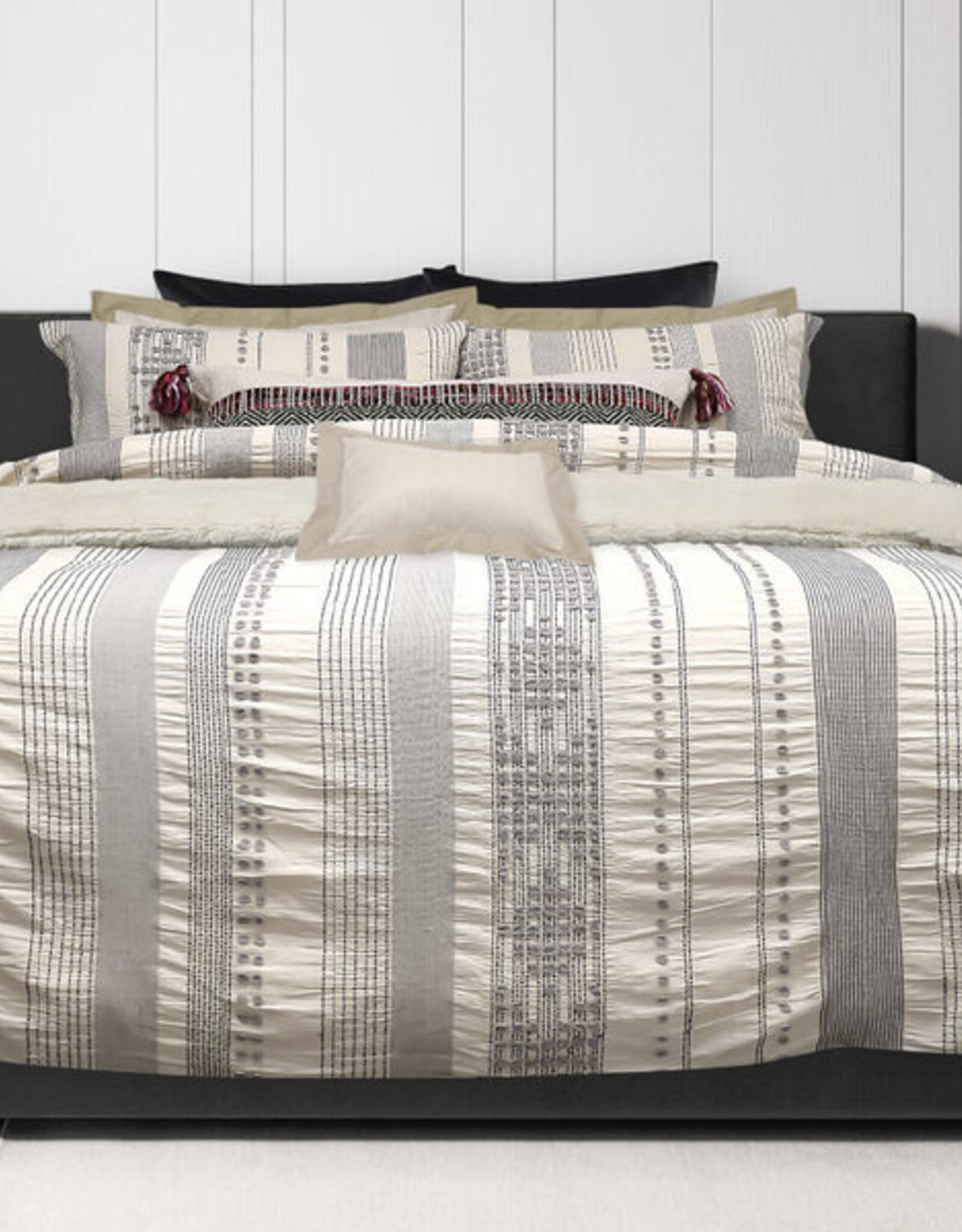 Alamode Home Duvet Cover RJS  Cadas Queen w / shams