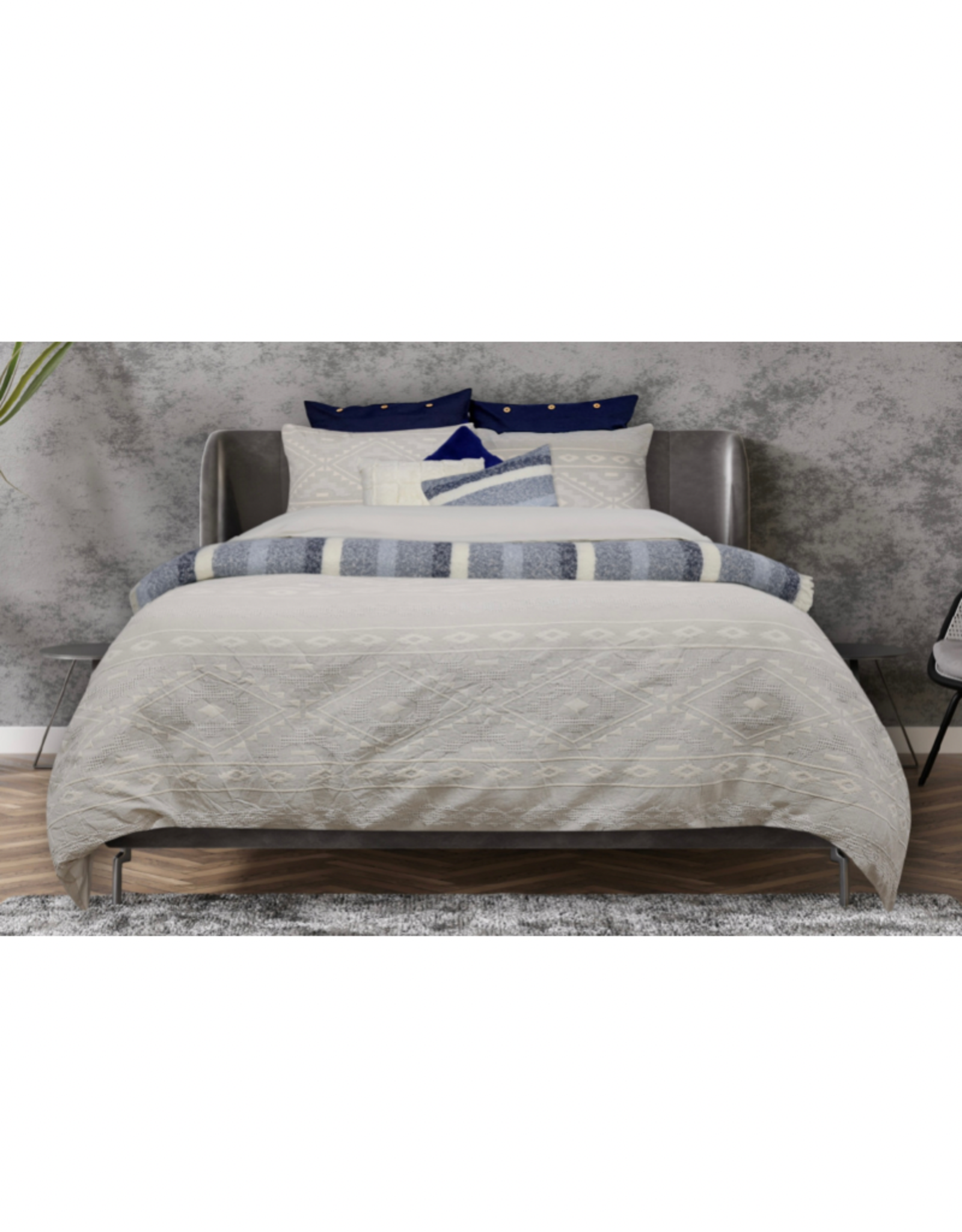 Alamode Home Duvet Cover RJS Woodrow Queen w/ shams