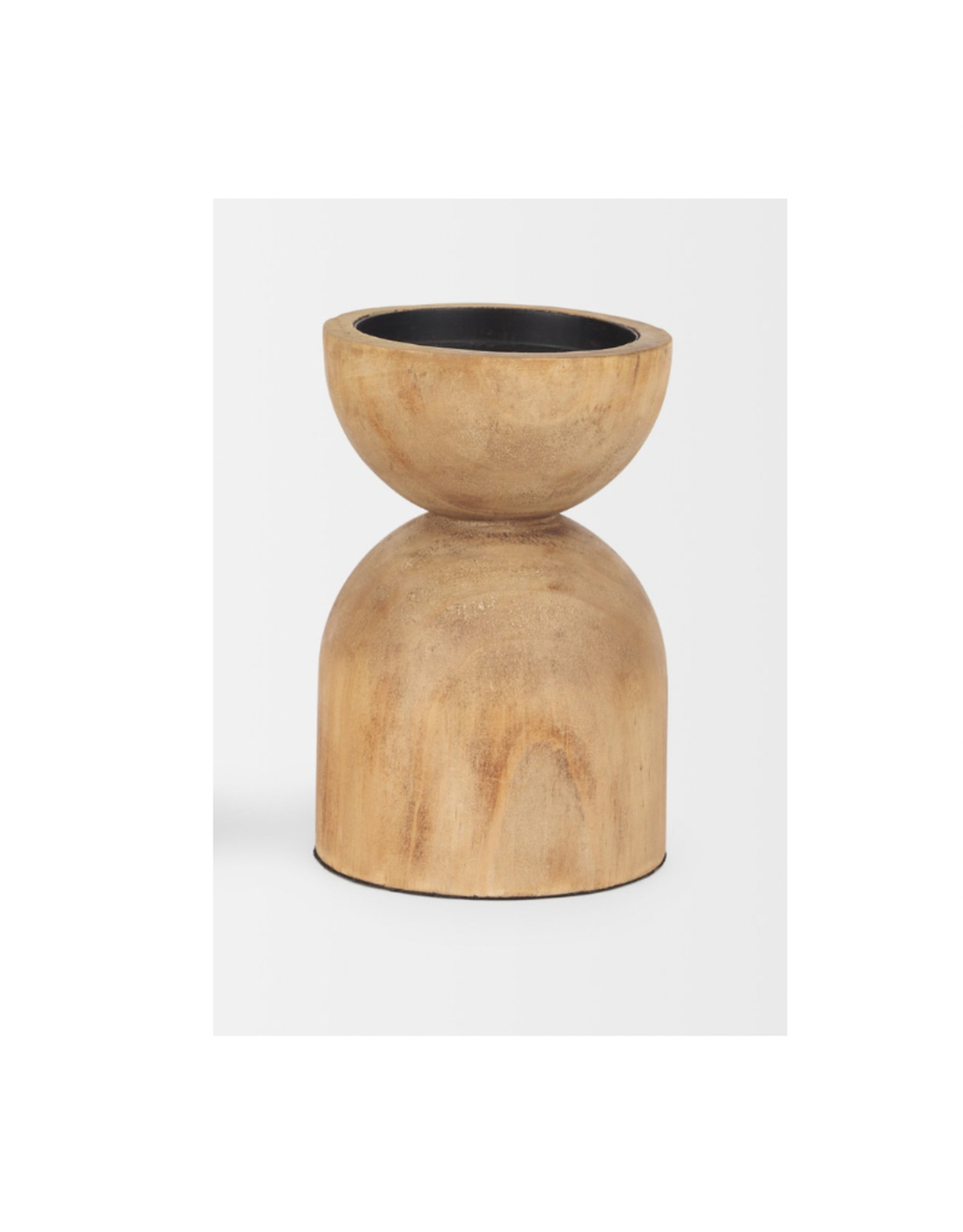 Mercana Candle Holder Mercana Aleena Wood LG 70543