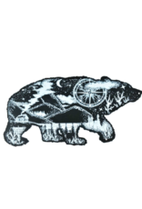 Xmas CT Bear Sign Blk/Wh 15.5" Z8828