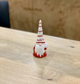 Xmas CT Gnome w/Red Tall Hat 4.5” H3386