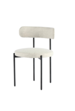 LH Imports LH Cleo Dining Chair Macadamia Travertine SNH-78-MT