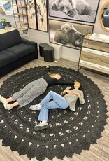 Style In Form Rugs SIF Dandelion 9ft Round Black RIN-004**