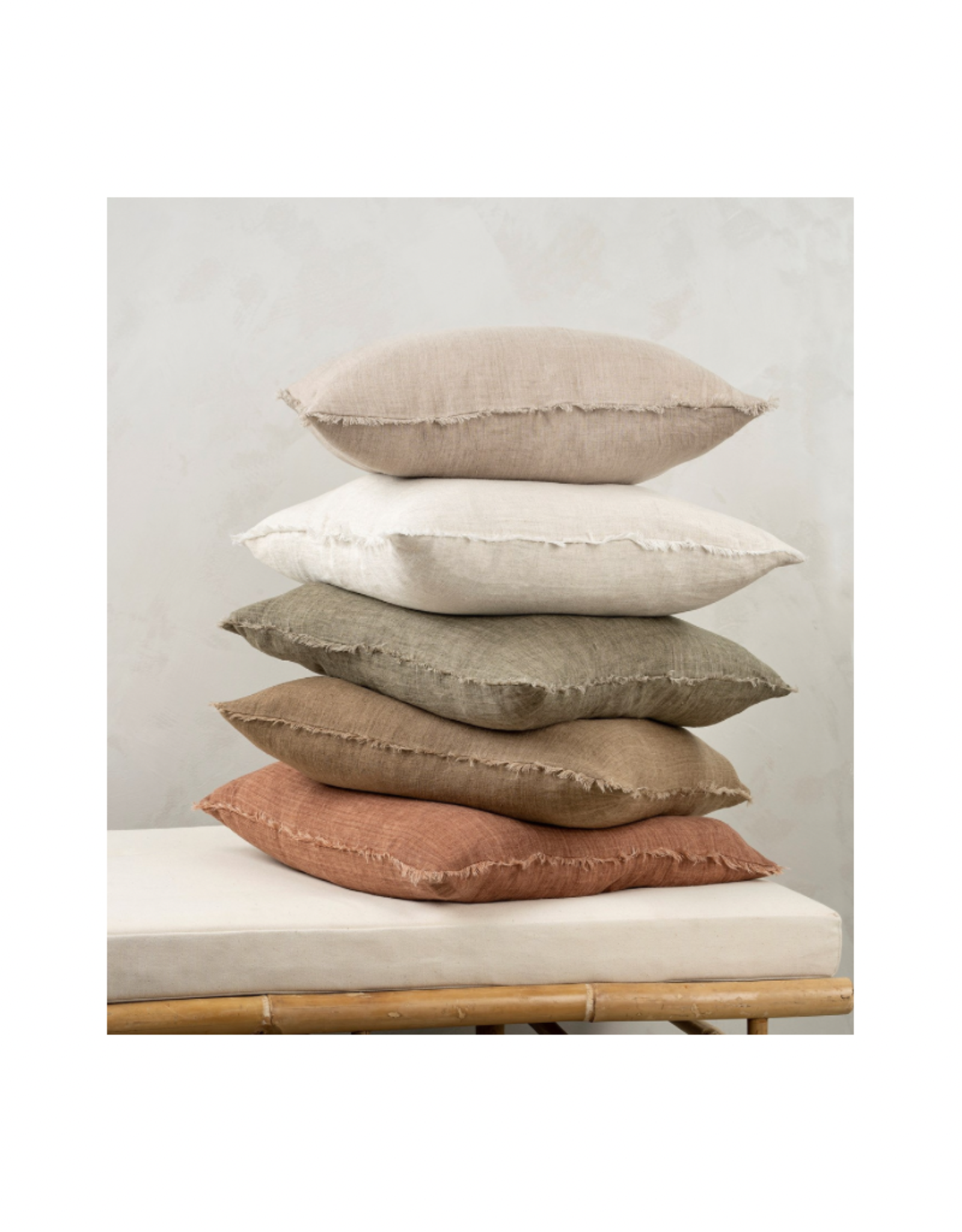Indaba Cushions Indaba Lina Linen Oat 20 x 20 1-3088-C