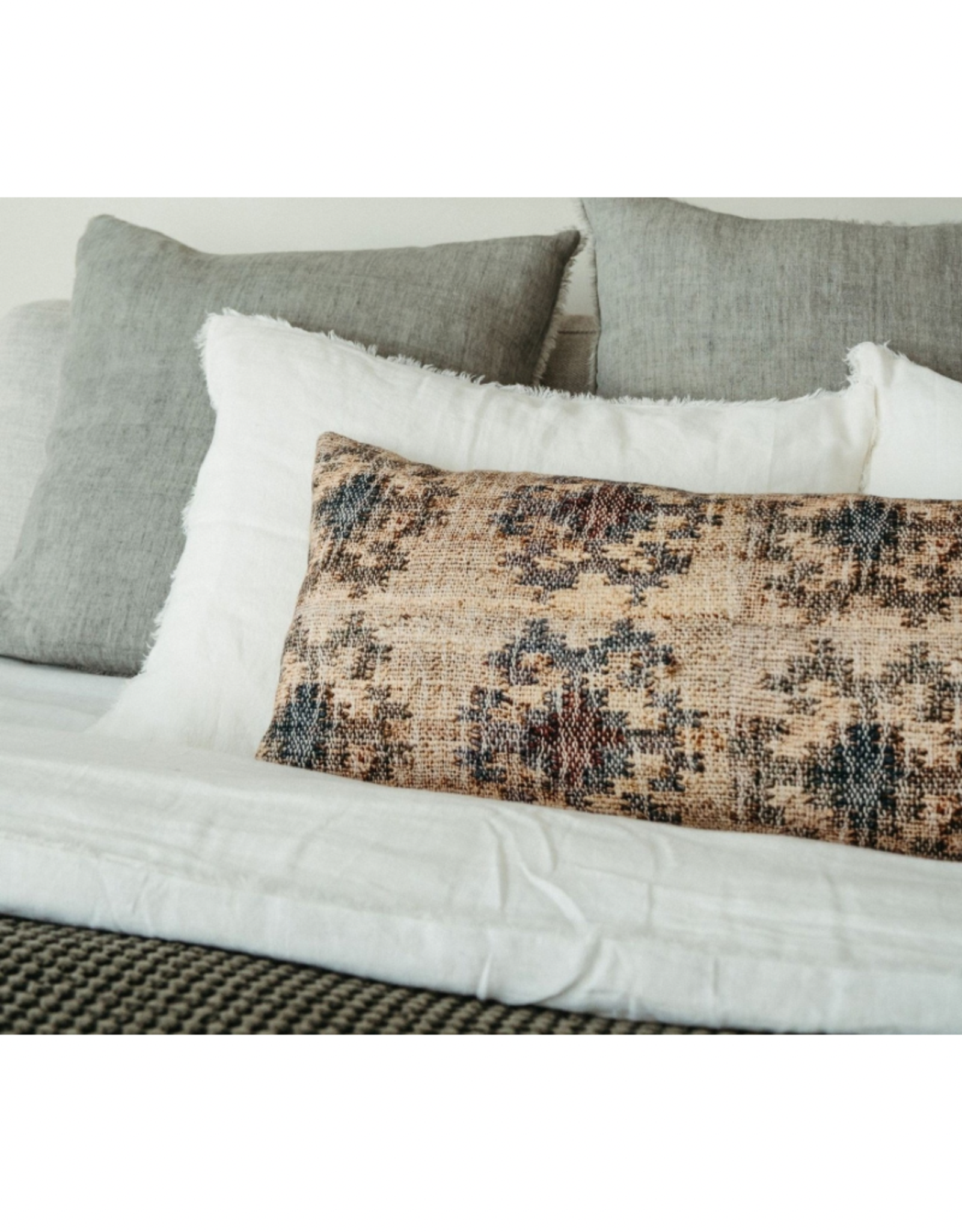 Indaba Cushions Indaba Lina Linen Grey 20 x 20 1-2583-C