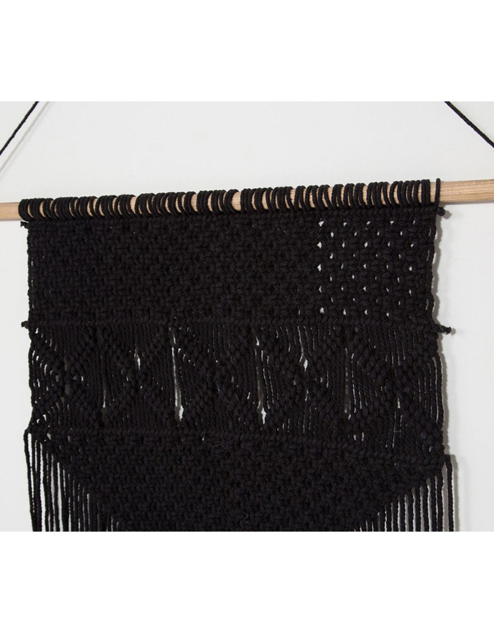 Style In Form Wall Decor SIF Rio Macrame Hanging Black BOH-042