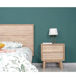 LH Imports LH Gia 2 Drawer Nightstand Driftwood GIA002