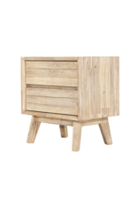 LH Imports LH Gia 2 Drawer Nightstand Driftwood GIA002