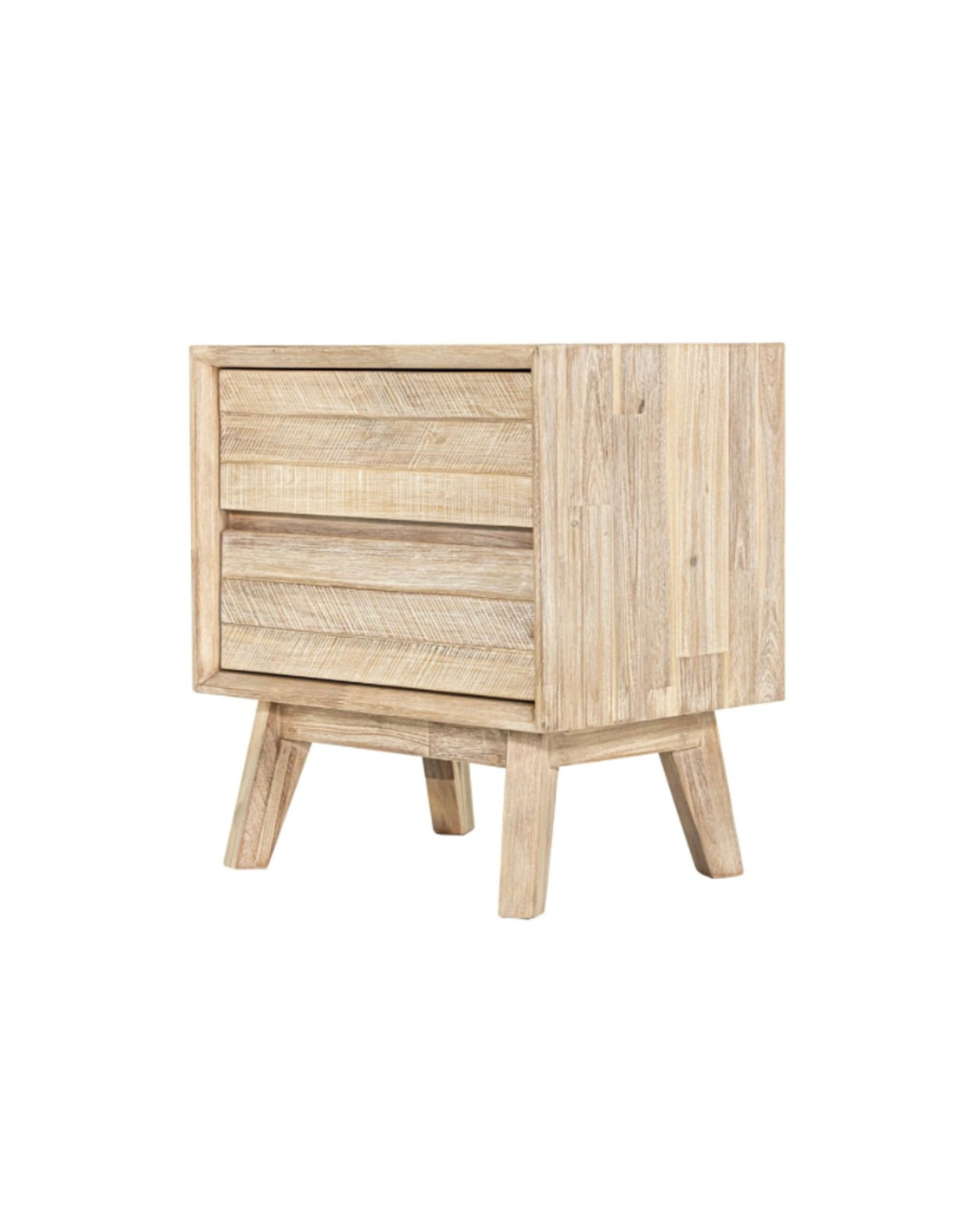 LH Imports LH Gia 2 Drawer Nightstand Driftwood GIA002