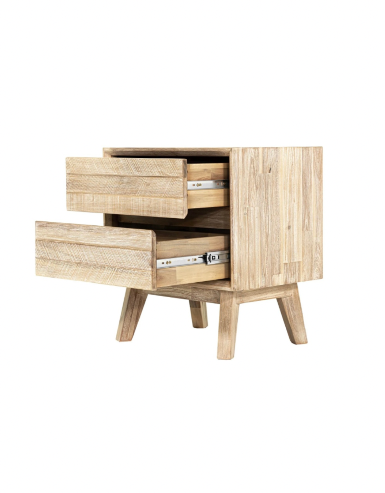 LH Imports LH Gia 2 Drawer Nightstand Driftwood GIA002