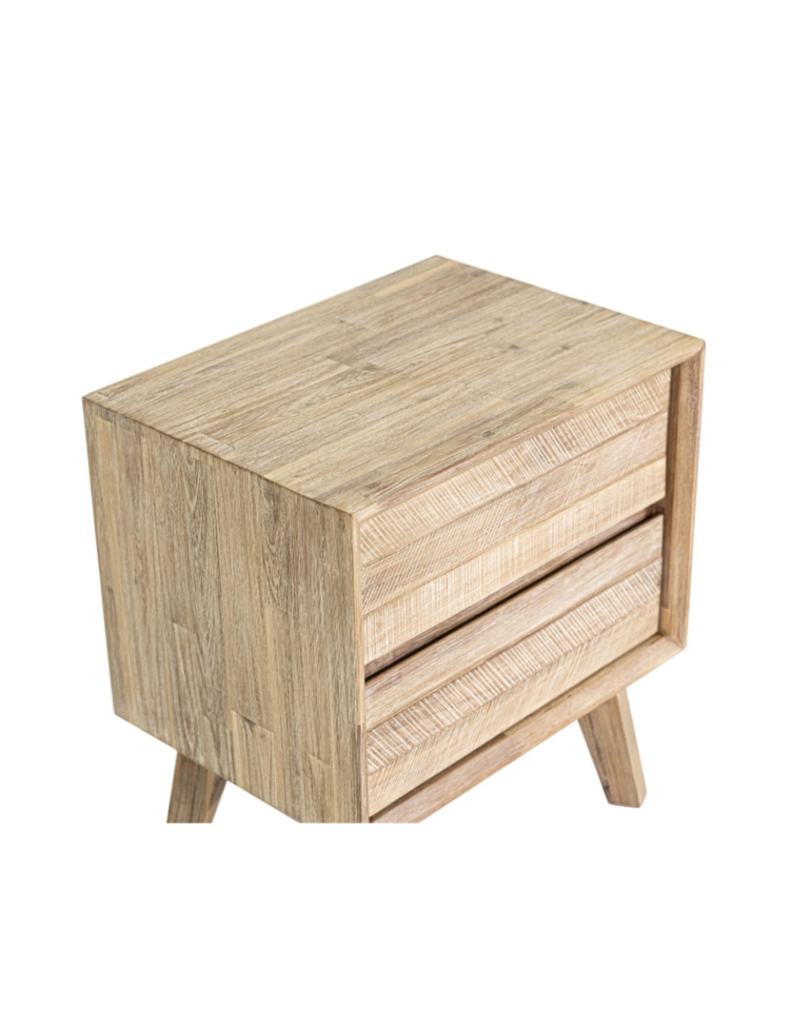 LH Imports LH Gia 2 Drawer Nightstand Driftwood GIA002