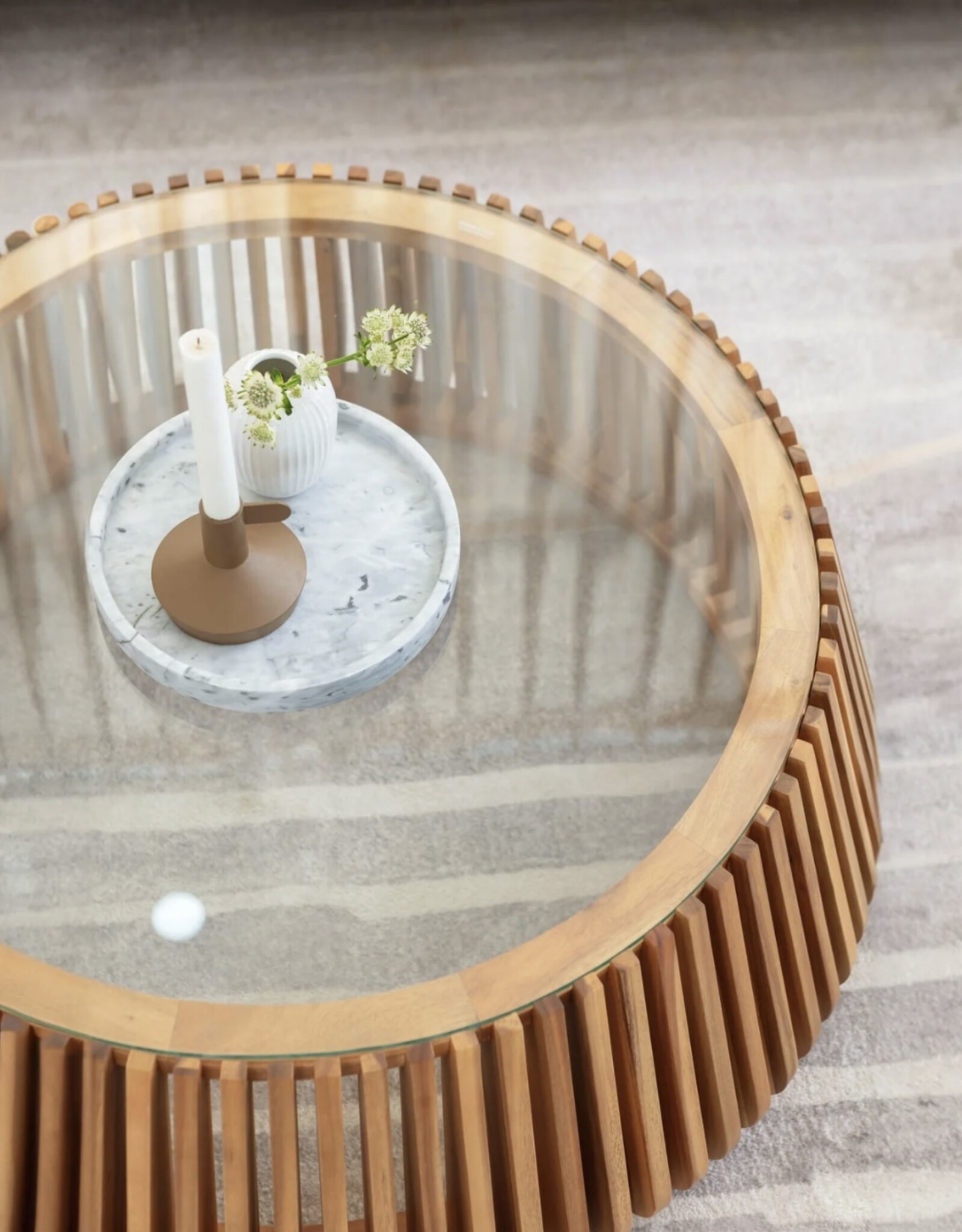LH Imports LH Bungalow Coffee Table Round BUM032-RD