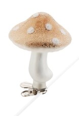 Xmas ADV Ornament Mushroom Glass Frost 3680424