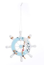 Xmas Giftcraft Ornament Ship Wheel 645203