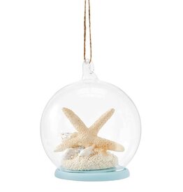 Xmas Giftcraft Ornament Glass Dome Starfish 645199