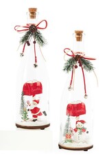 Xmas Giftcraft LED Glass Bottle Asst. 644978