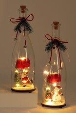 Xmas Giftcraft LED Glass Bottle Asst. 644978