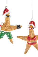 Xmas Giftcraft Ornament Starfish Asst. 645173