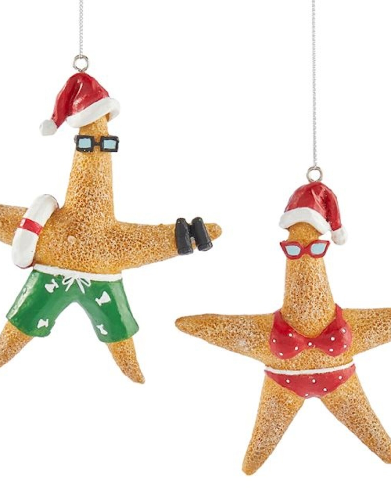 Xmas Giftcraft Ornament Starfish Asst. 645173