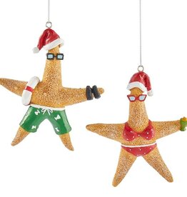 Xmas Giftcraft Ornament Starfish Asst. 645173