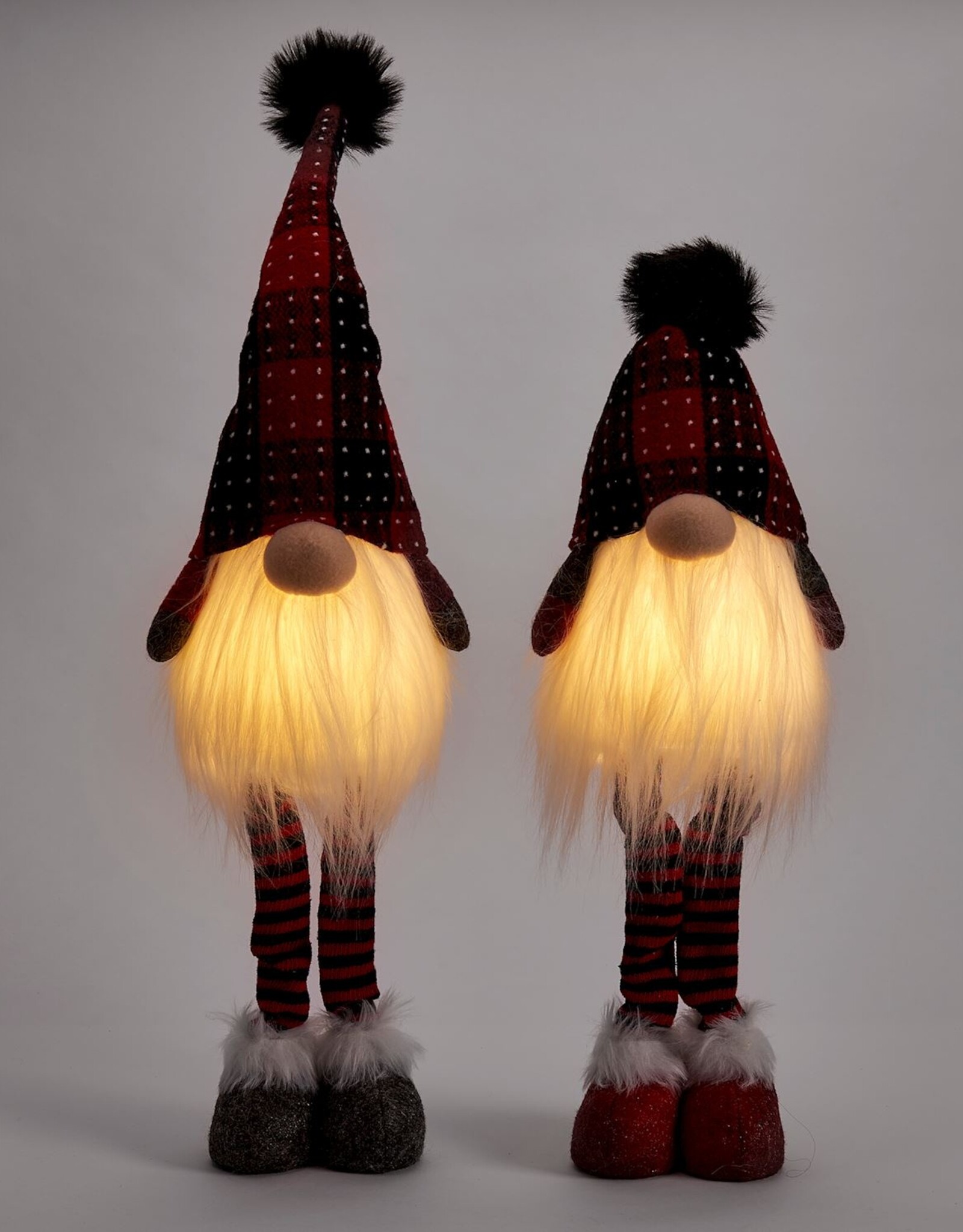 Xmas Giftcraft LED Gnome Standing Red Asst. 668064