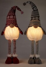 Xmas Giftcraft LED Gnome Standing/Sitting Red 683970