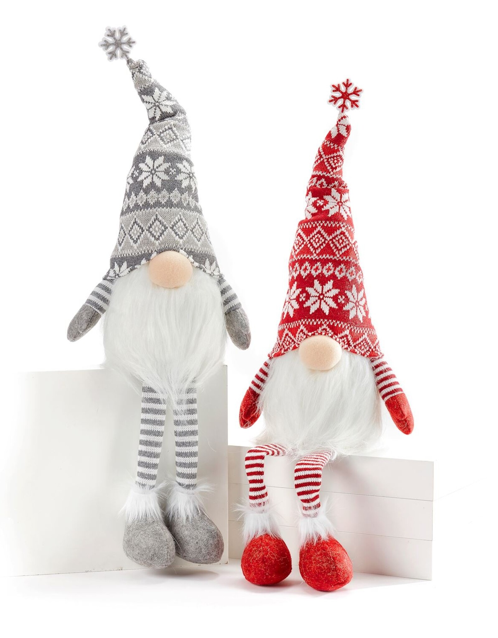 Xmas Giftcraft LED Gnome Shelf Sitter Grey 683972