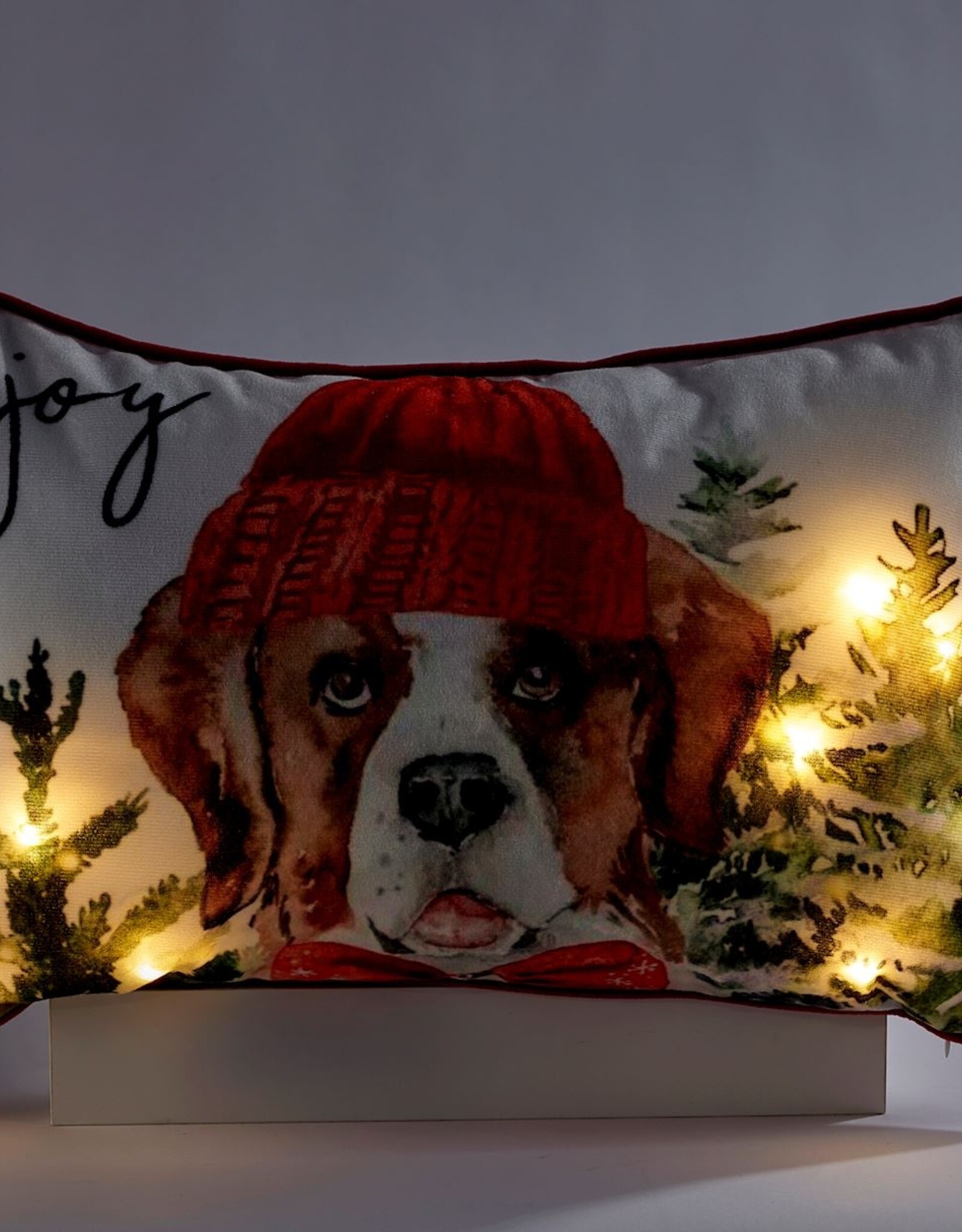 Xmas Giftcraft LED Dog Cushion 682487