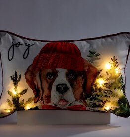 Xmas Giftcraft LED Dog Cushion 682487