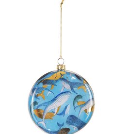 Xmas Giftcraft Ornament Disk Whales 645218
