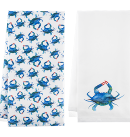 Tea Towel Ganz Blue Crab CB187066 - 1