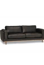 Stylus Stylus Byanca Leather Sofa Sedona Charcoal