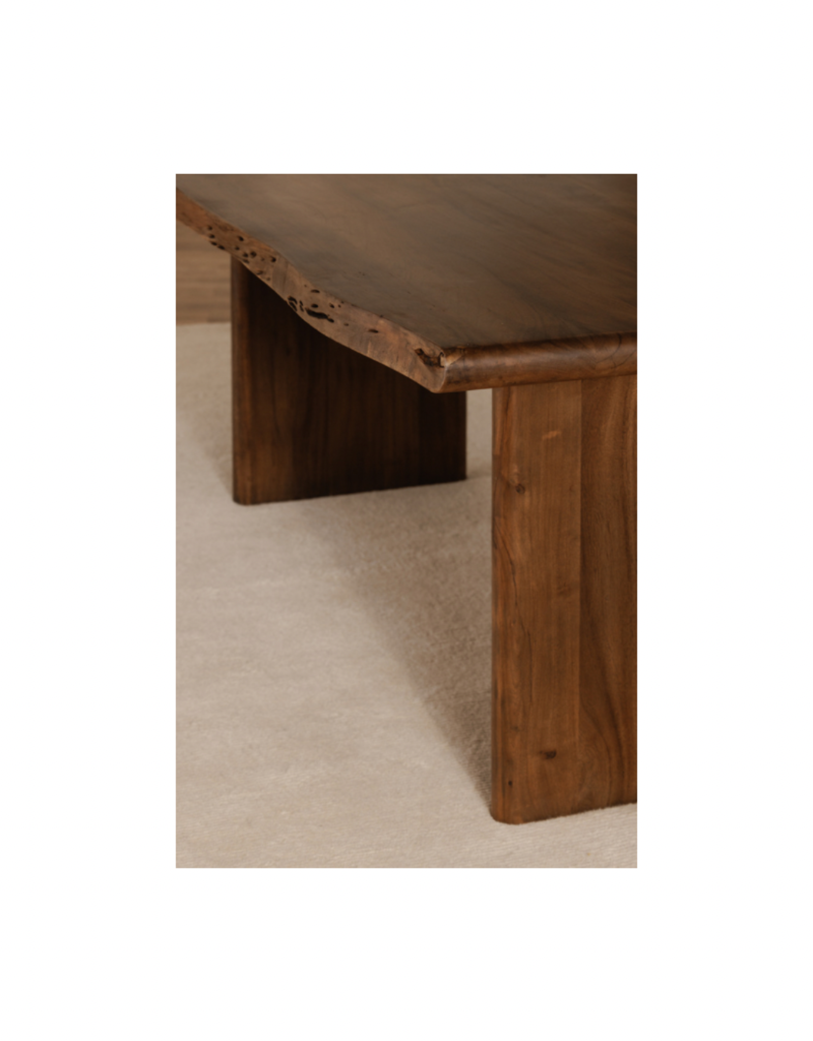 Moes Home Collection Moes Lila Dining Table Small Brown BB-1015-03-0