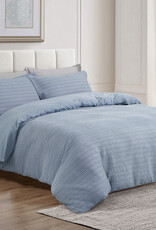 Daniadown Duvet Cover Daniadown Solene Blue Queen w / Pillow cases