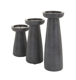 Agence Viva Candle Holder AV Charcoal Med 1-53582