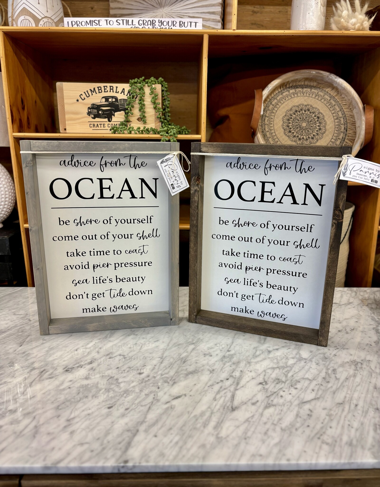 Signs By Parris Signs by Parris Advise/Ocean 12 x 16
