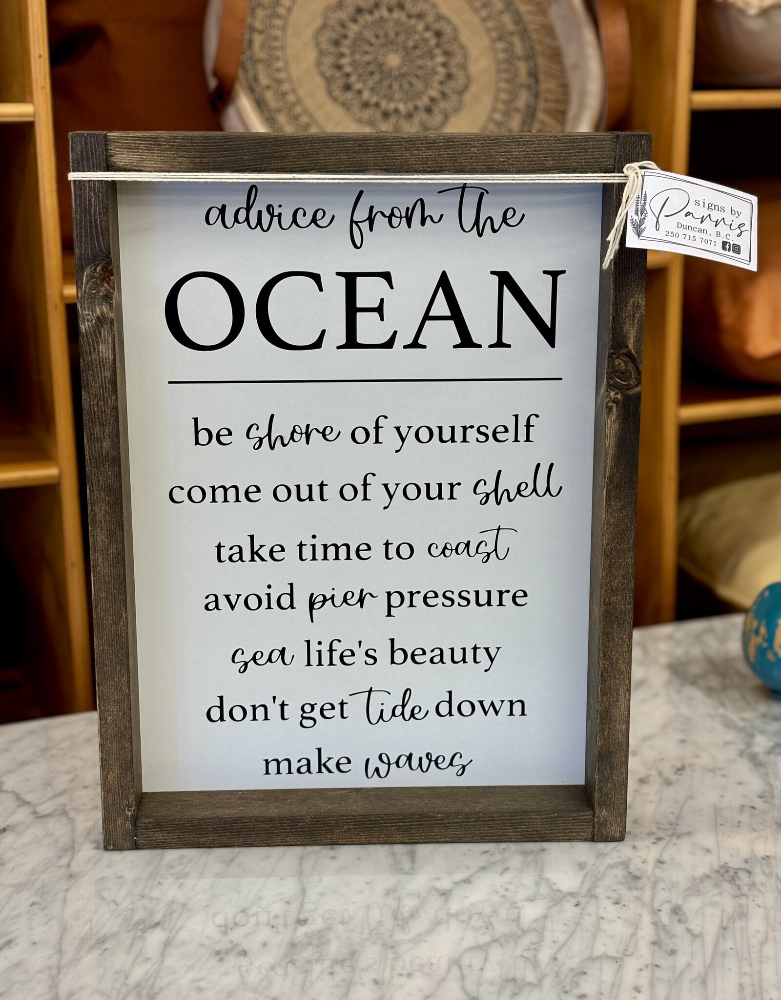 Signs By Parris Signs by Parris Advise/Ocean 12 x 16