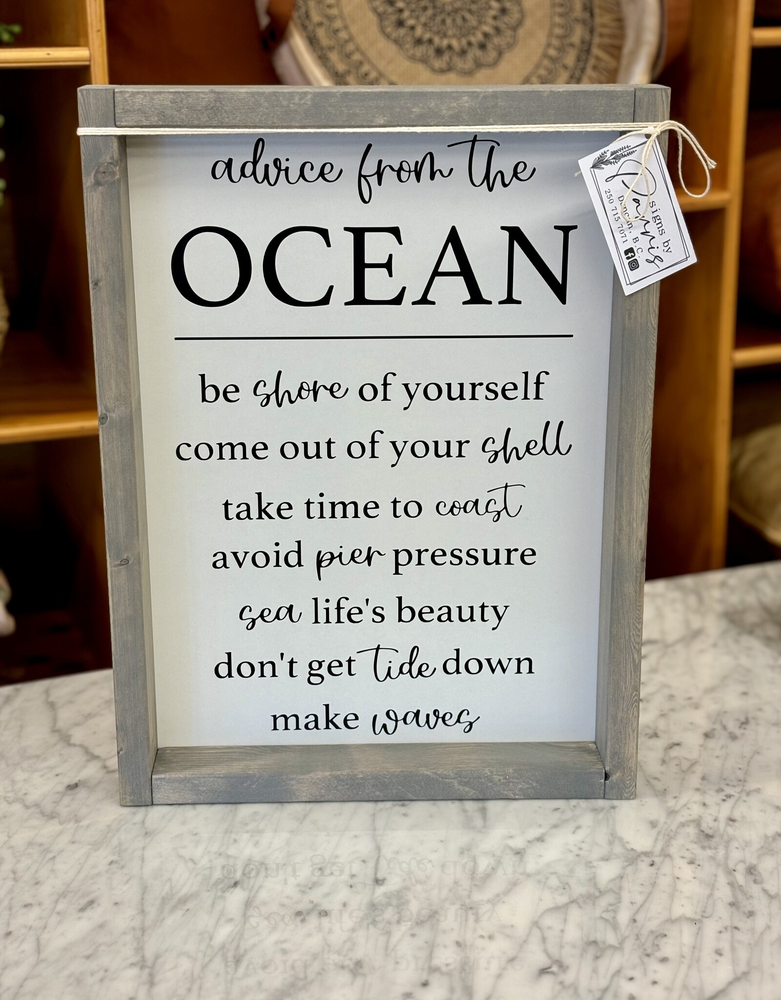 Signs By Parris Signs by Parris Advise/Ocean 12 x 16