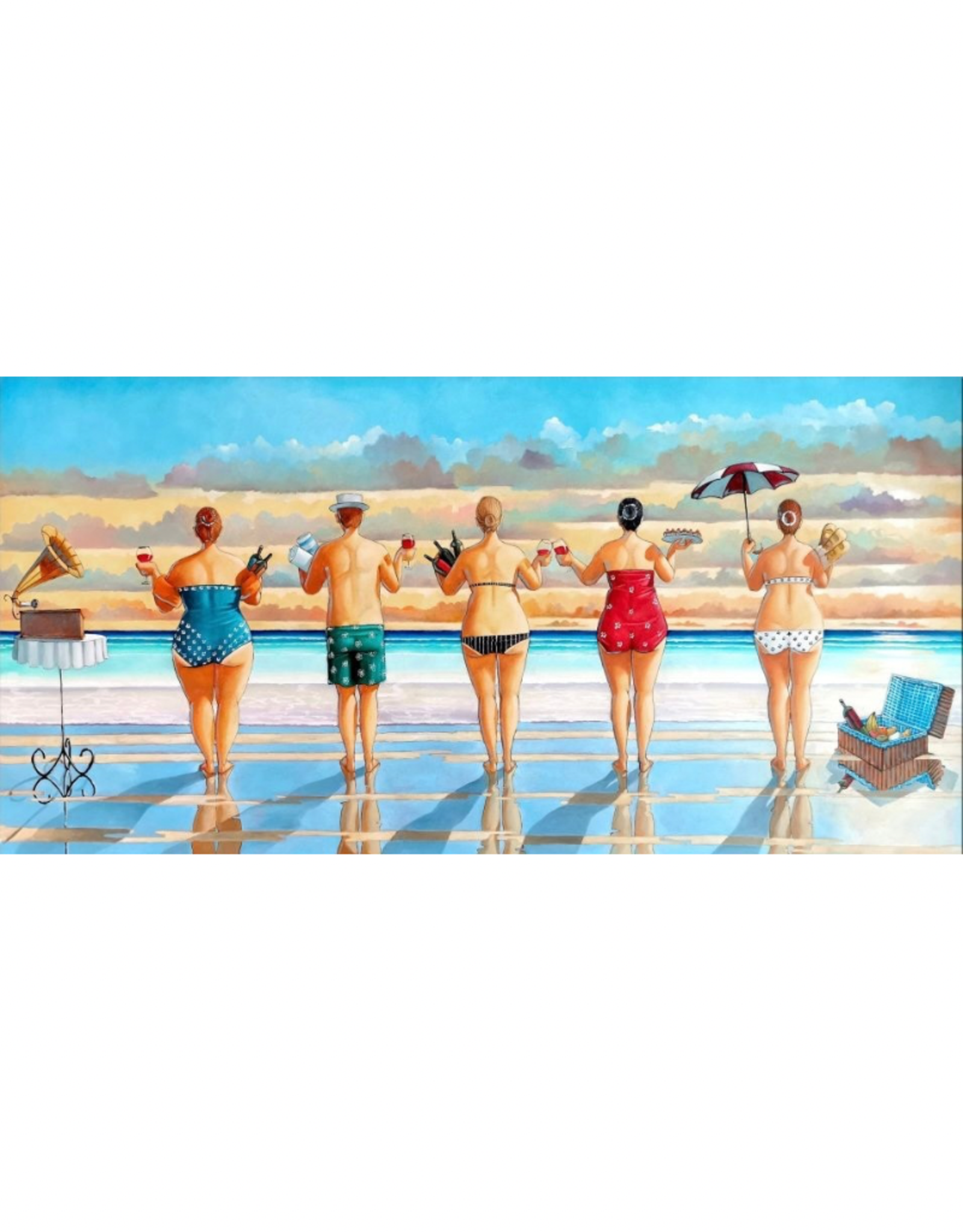 Streamline Art Watching Sunset 10x20 D4058-1020