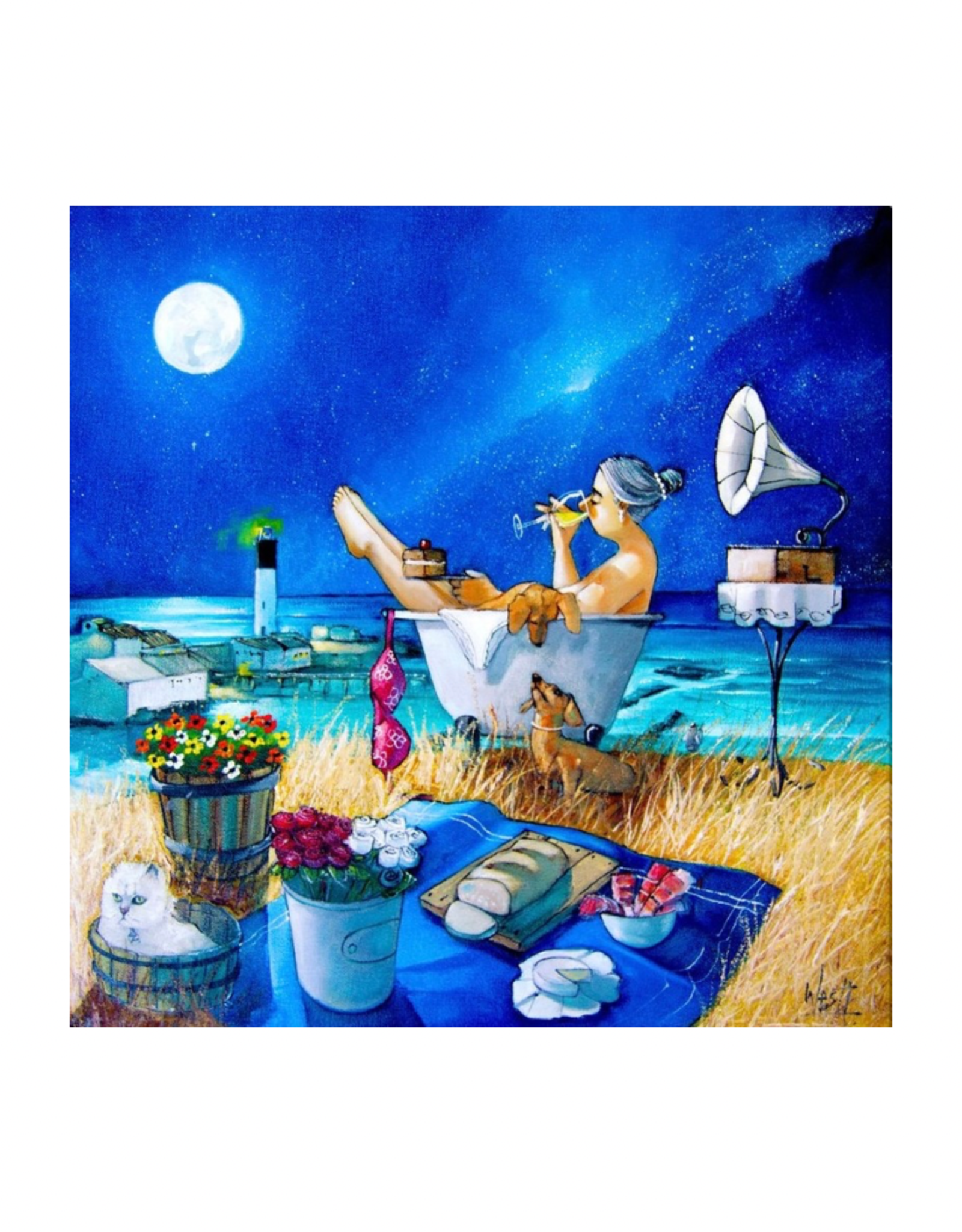 Streamline Art Just Perfect at Vlees Bay 16x16 D4053-1616