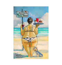 Streamline Art No Alcohol Beyond This Point ll 16x20